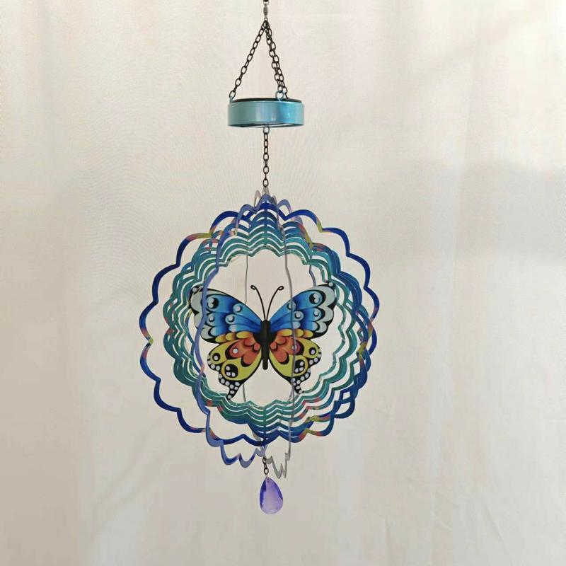 hummingbird hanging wind spinner